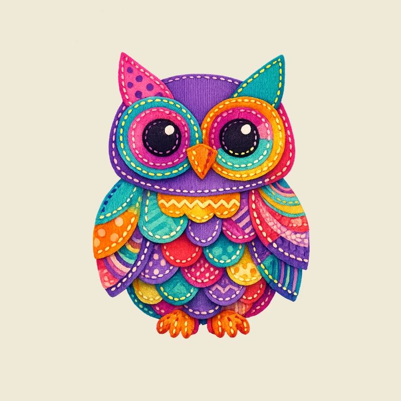 Patchwork Owl Magic