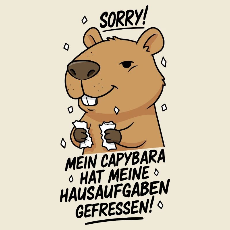 Pardon! Capybara a mangé mes devoirs