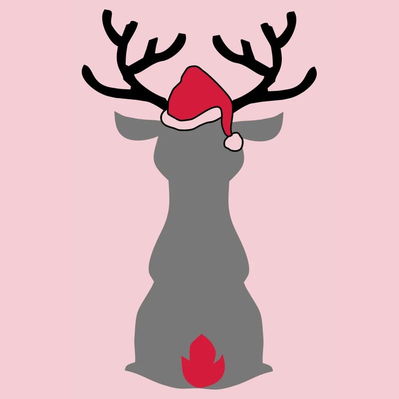 Orignal avec chapeau de Noël