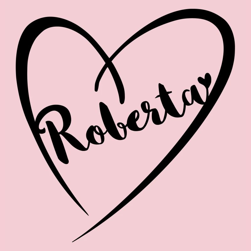 Roberta nom prénom dans le cadre du coeur