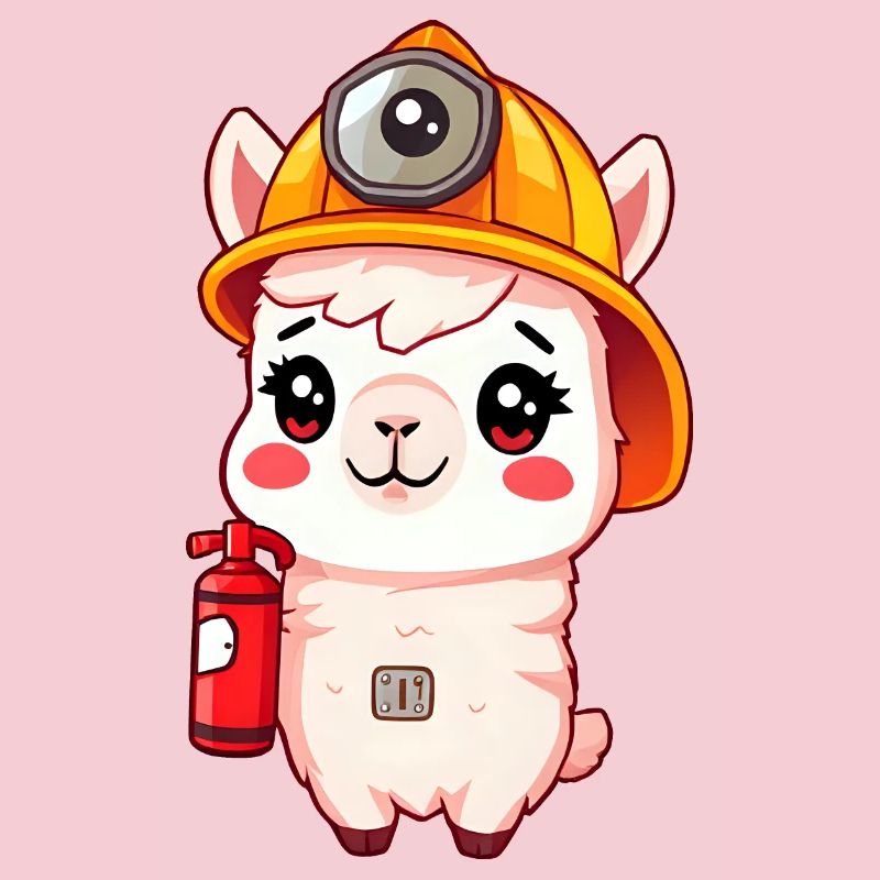Safety First Alpaca pompier