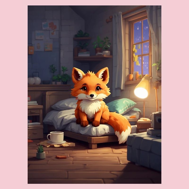 Pixelart cute Fox