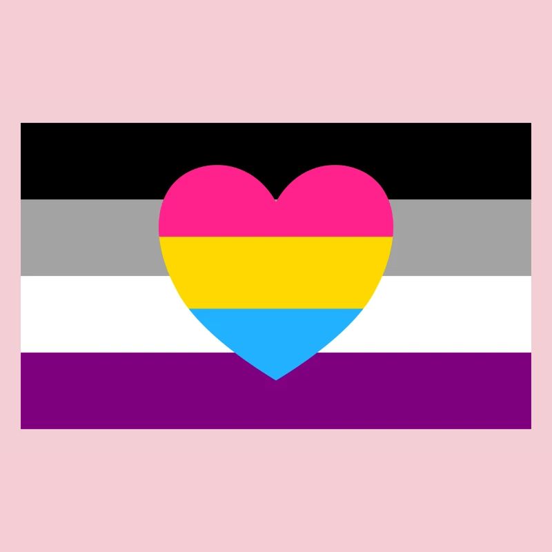 Drapeau panromantique asexué