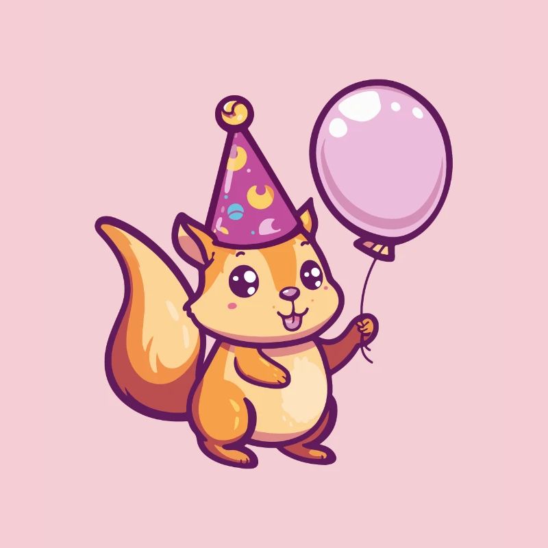 Écureuil Anniversaire Bébé