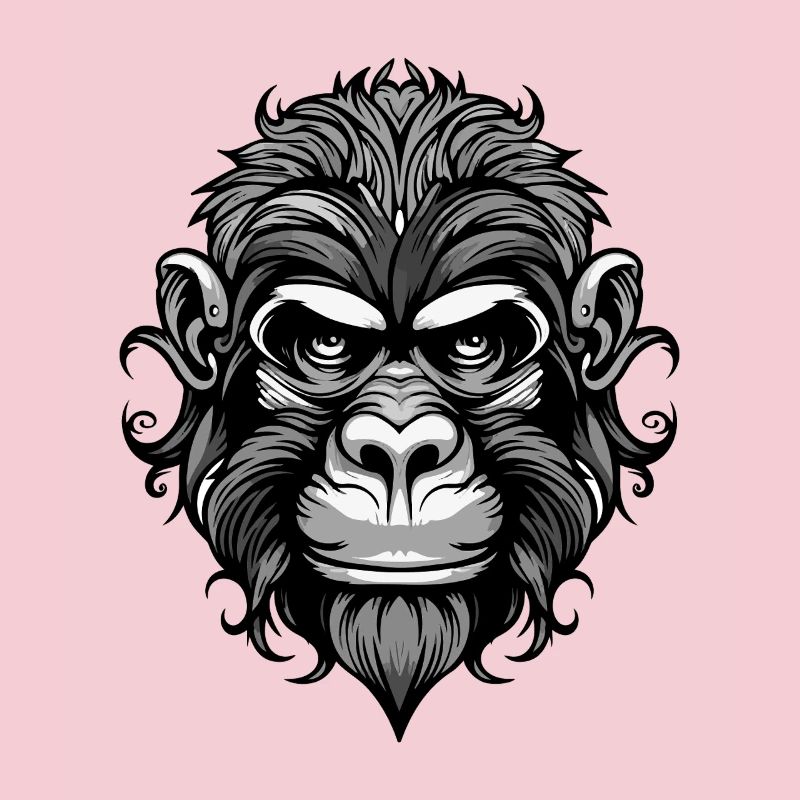 Affe Kopf