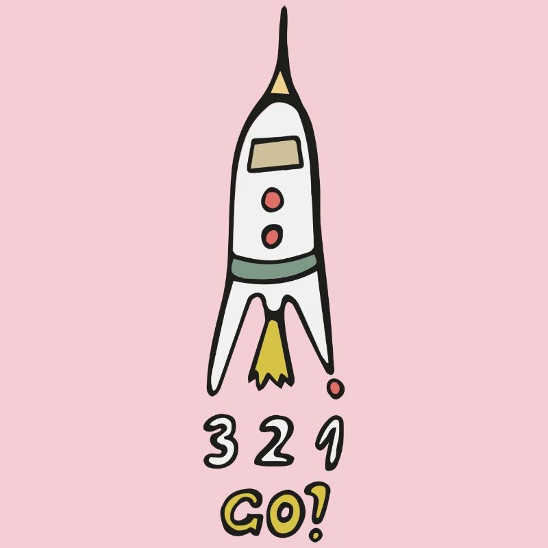 Fusée spatiale 3 2 1 Go !