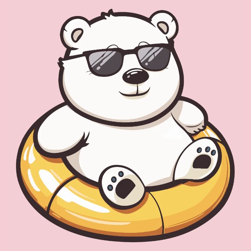 Eisbär Comic Cool