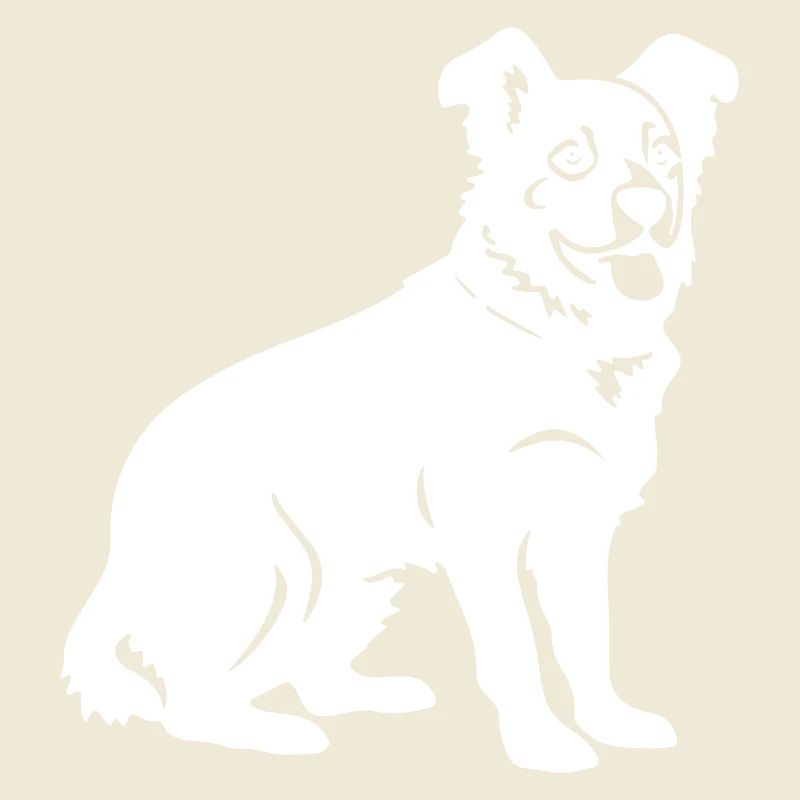 Silhouette de chien corgi