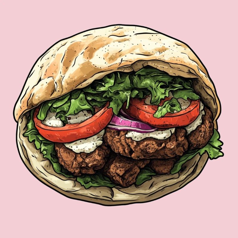Frisch, lecker, authentisch: Falafel-Wrap