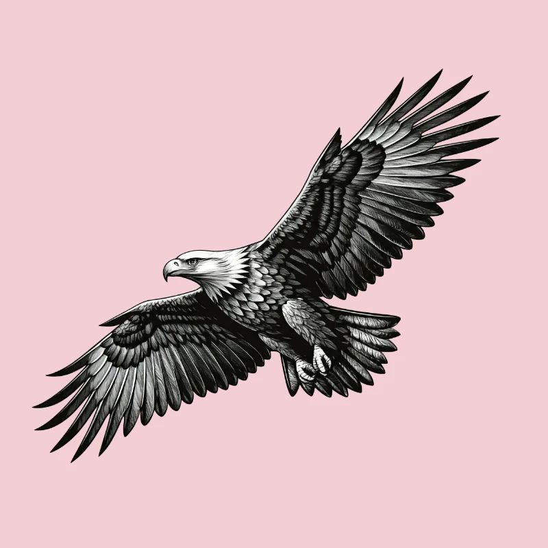Le pygargue à queue blanche en vol - un symbole de liberté