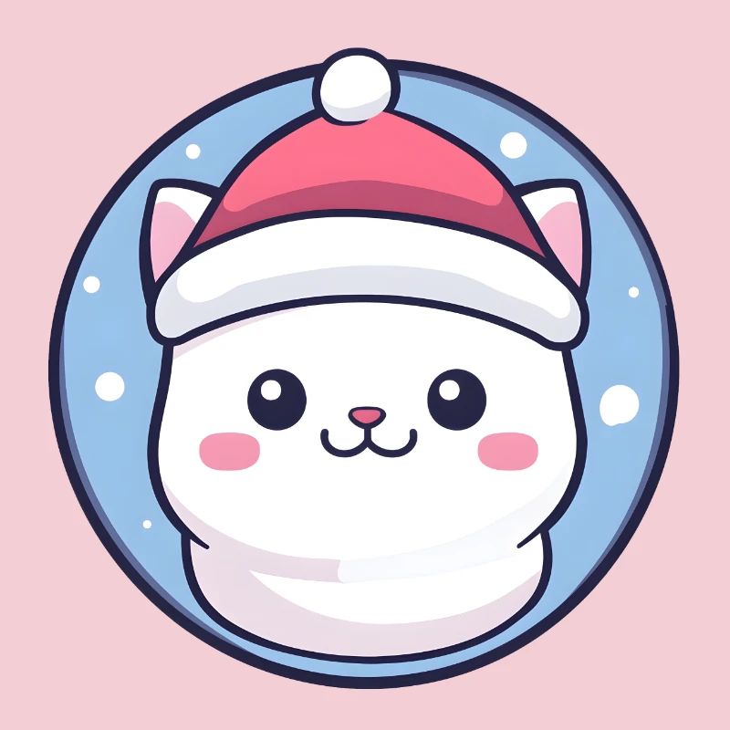 Chat de Noël - Chat de Noël mignon Design