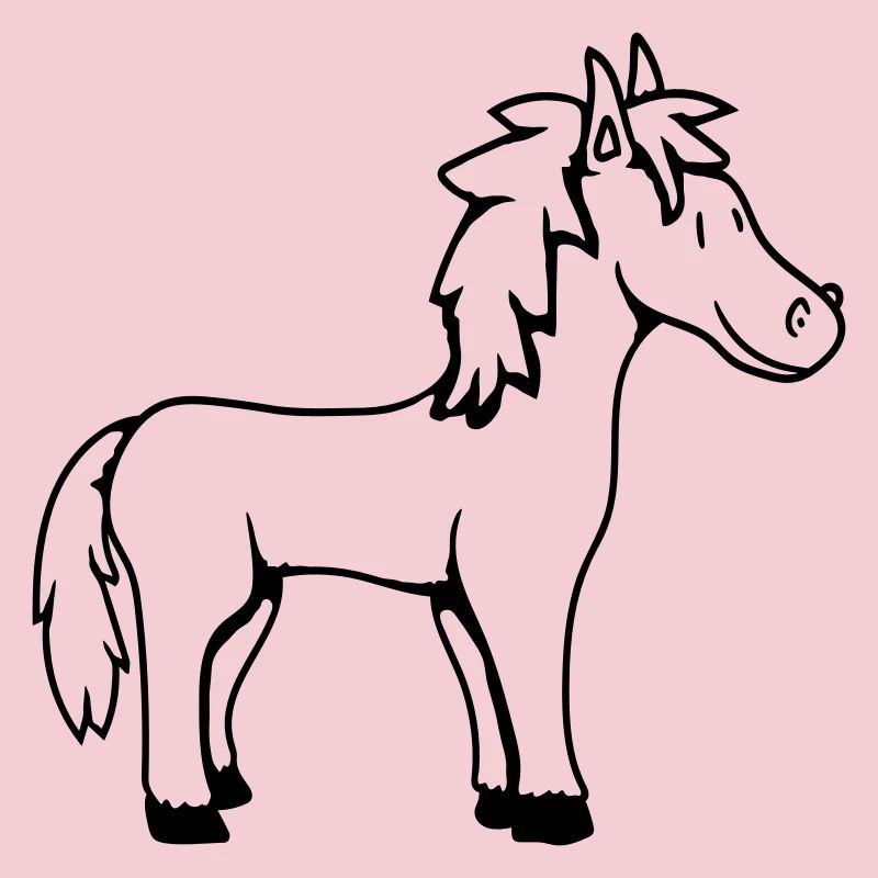 Pferd Süß Pony Fohlen Pferdemädchen Niedlich Comic