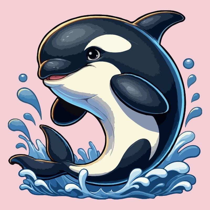 Orca springt