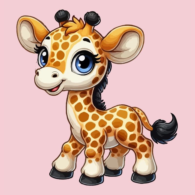 Mädchen Giraffe