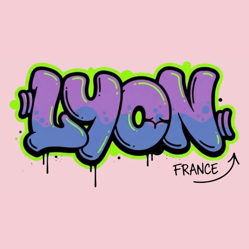 Graffiti-Schriftzug Lyon
