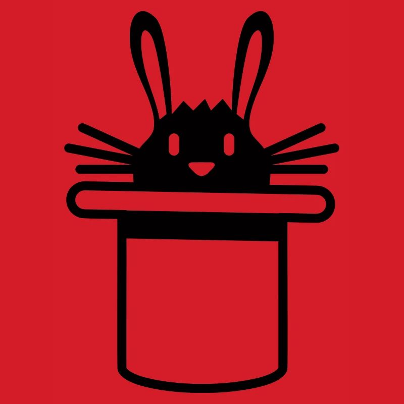 Lapin Chapeau Haut de forme Sorcier Lapin Sorcier Mignon