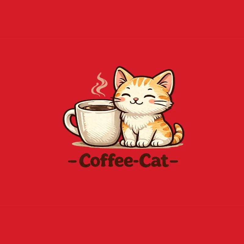 Kaffee-Kätzchen Illustration