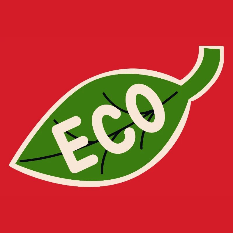 Eco Leaf Emblem - Minimal Nature