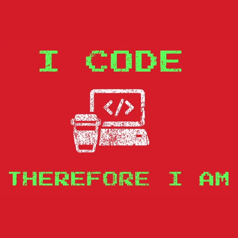 I Code Therefore I Am – Funny Developer Tee