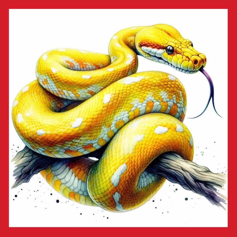 Python jaune