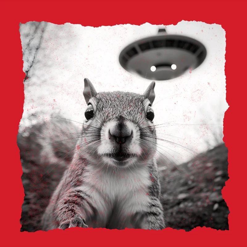 Alien Eichhörnchen Begegnung – Lustiges Sci-Fi