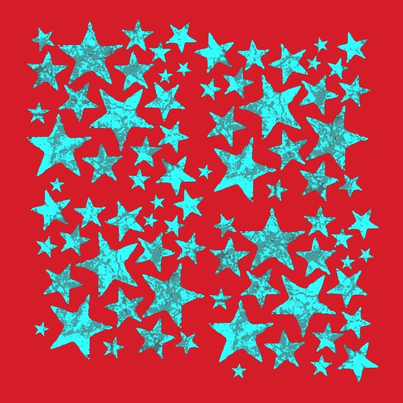 Turquoise Star Pattern