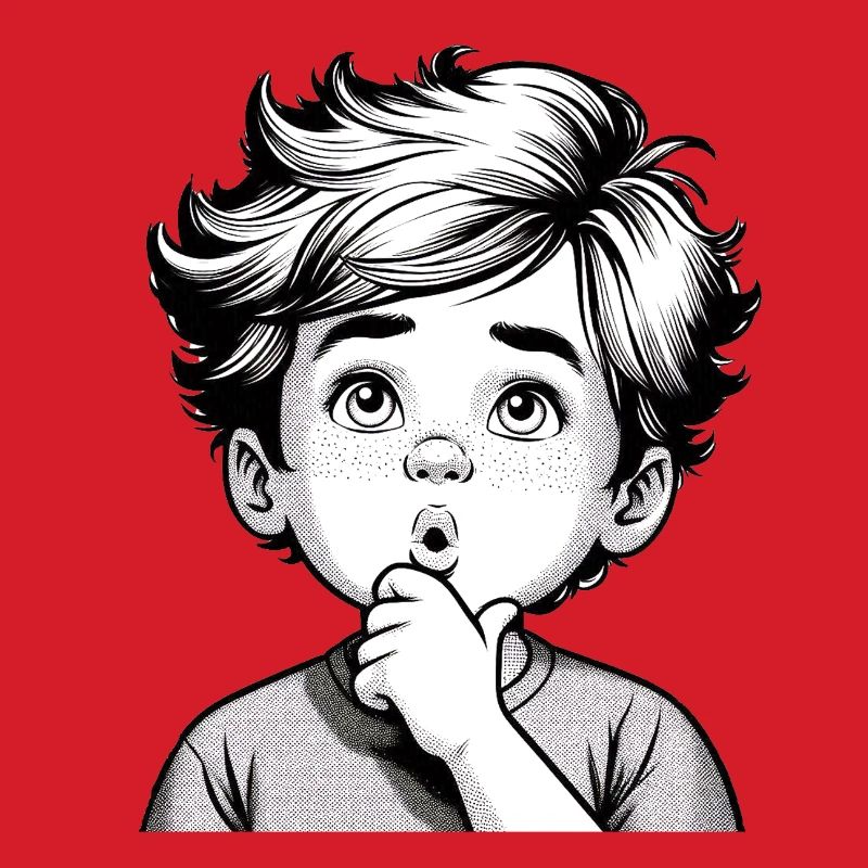 Surprised Thoughtful Boy | Thoughtful Boy
