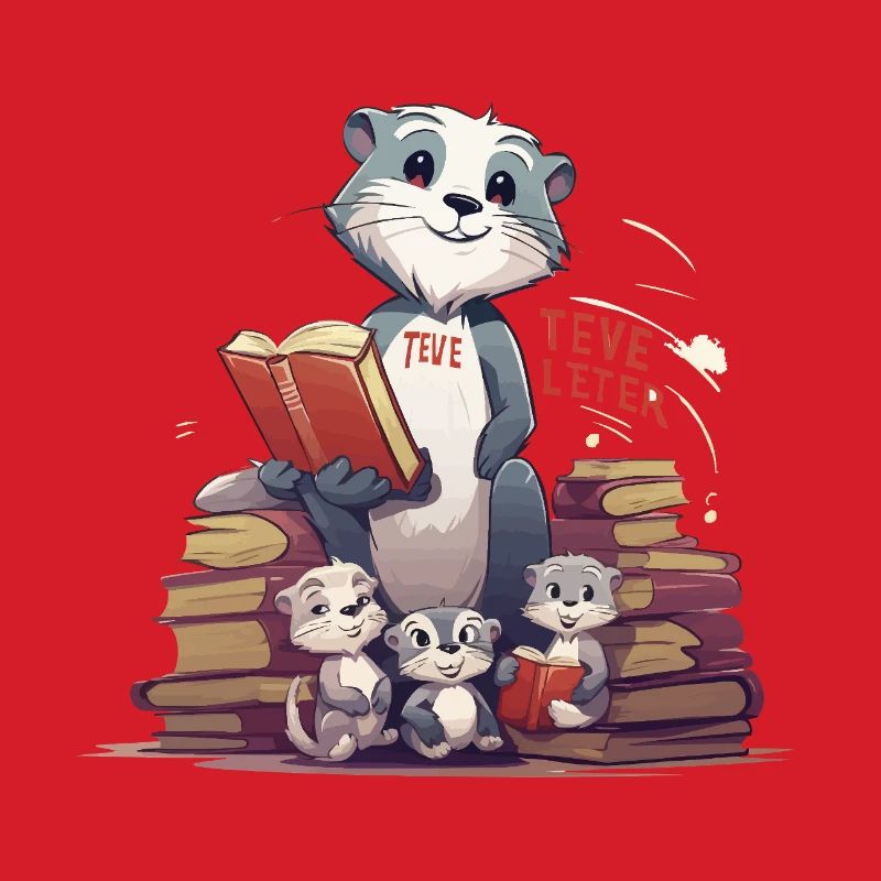 Learning beaver with books