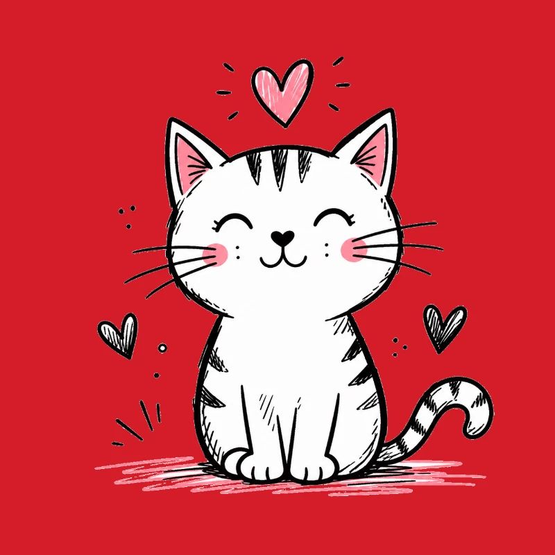 Cute Doodle Cat