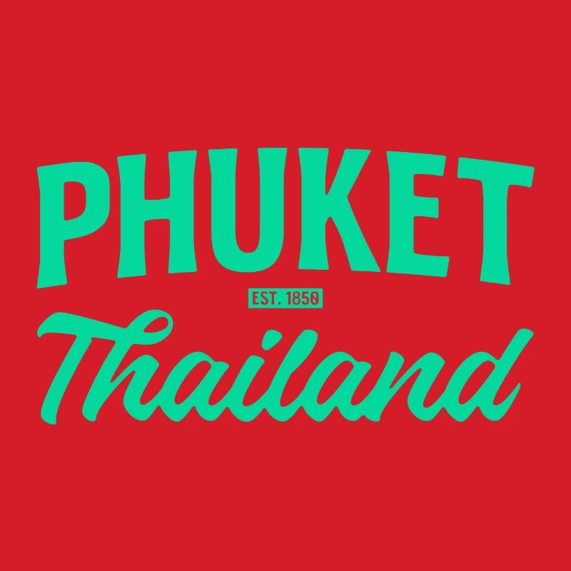 Écriture sarcelle de Phuket Thaïlande