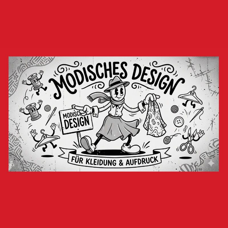 Nähkunst Modedesign Comic