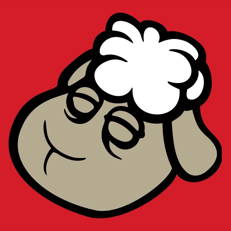 sheep face sad tired exhausted sleeping sweet