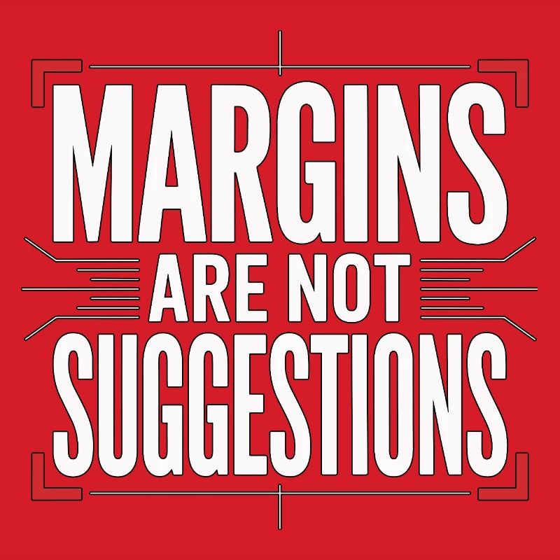 Les marges du designer d’impression sont des designers experts en impression