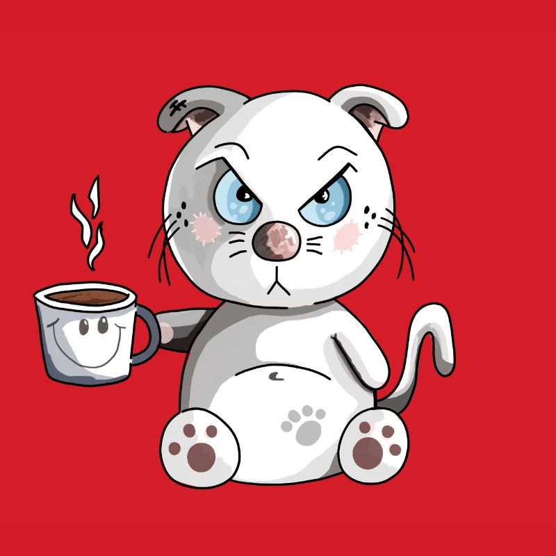 Grumme Lige chat Morgenmuffel - Café - Chats
