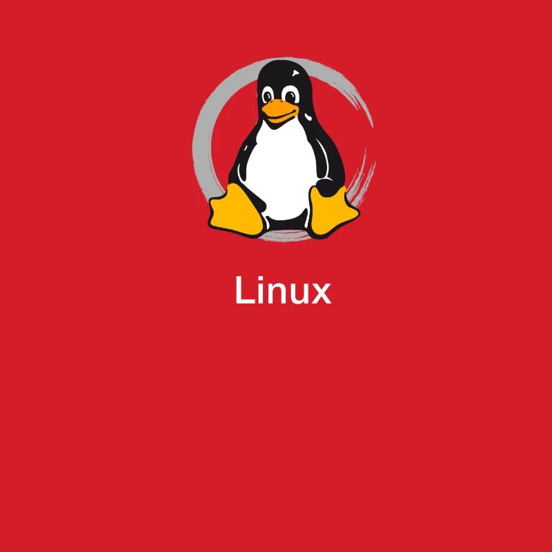 Pc computer Penguin nerd geek Programmer Admin