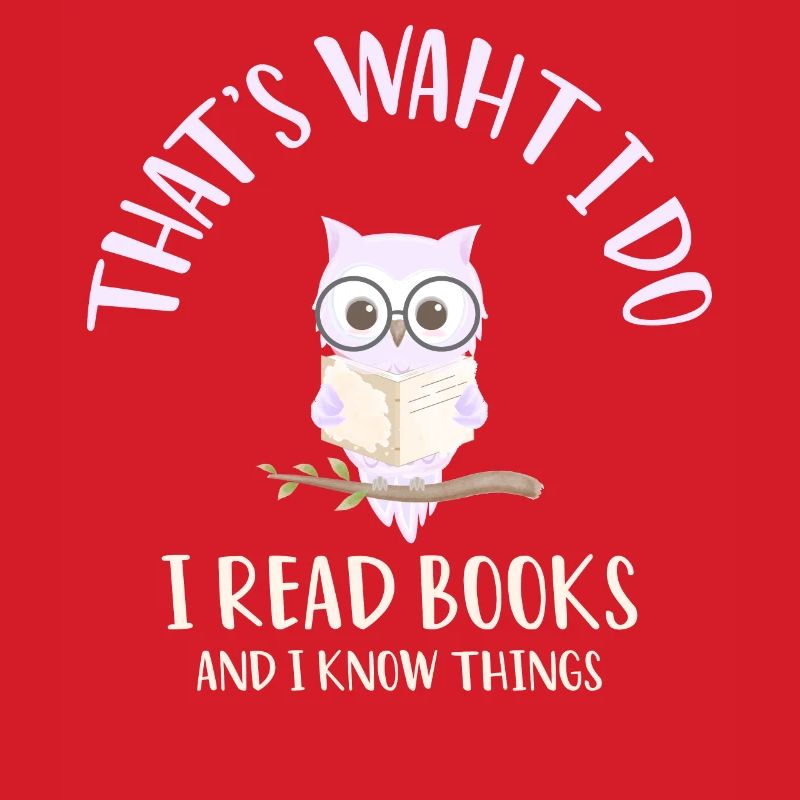 Ich lese Bücher Eule Nachteule Bücher Bücherwurm