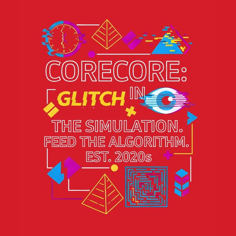 Corecore Glitch Simulation Algorithm Collage