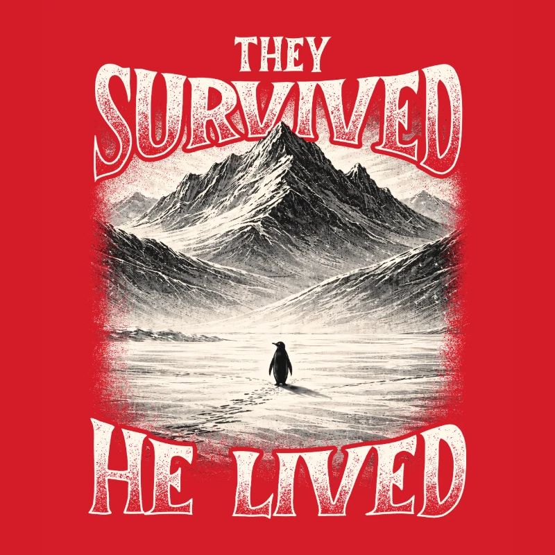They Survived He Lived Penguin Meme Existential
