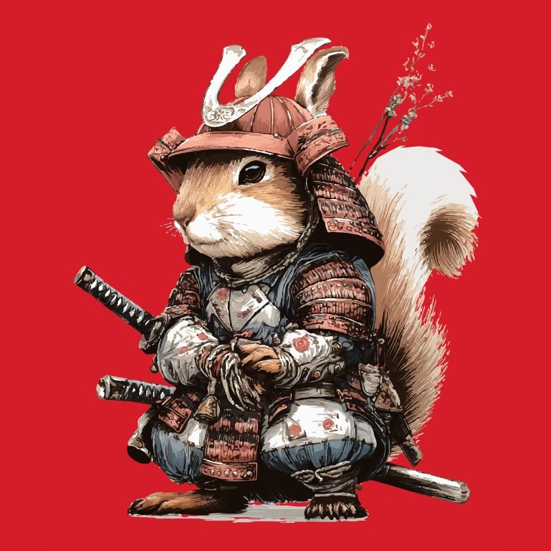 Squirrel Samurai in Armor