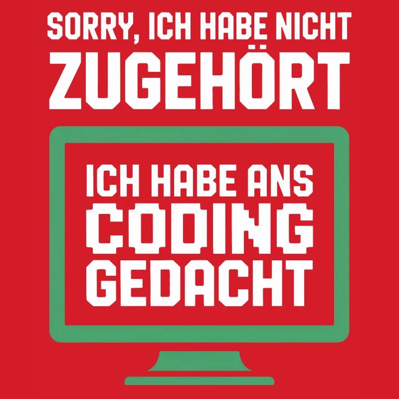 Coding Gedanke am Bildschirm
