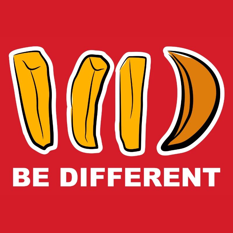 Anders, Different, Aussenseiter, Pommes, Geschenk,