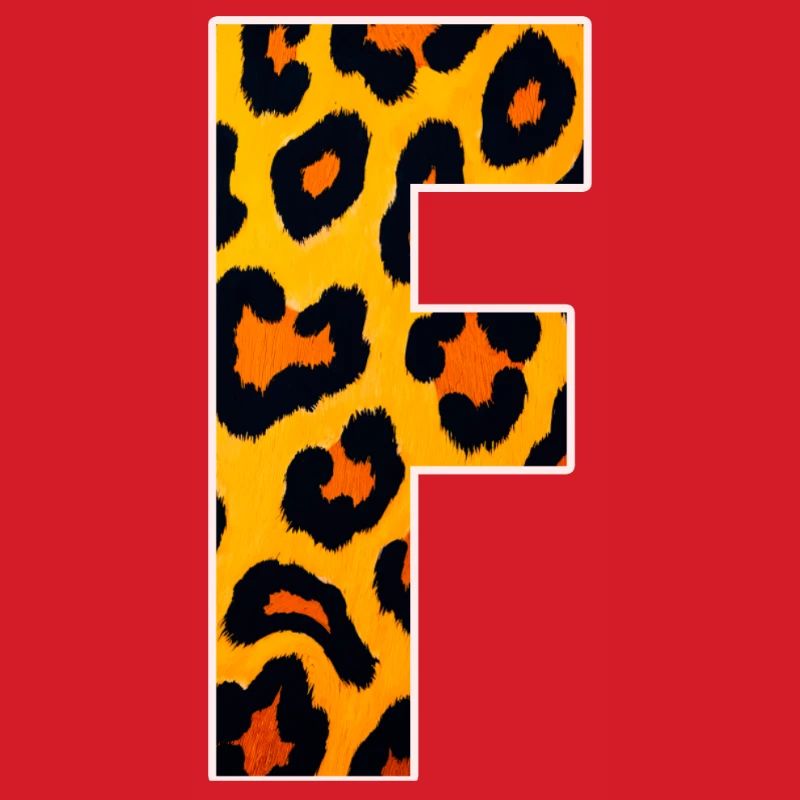 Leopard Effect Fire Orange Pattern