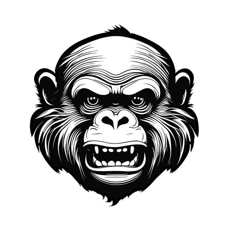 Monkey / Animal / Zoo / Chimpanzee / Wild / Comic