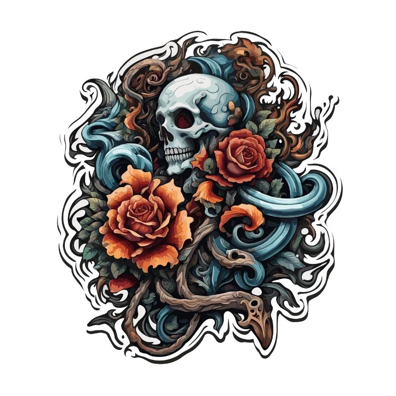 Skull / skull / skeleton / gothic / tattoo