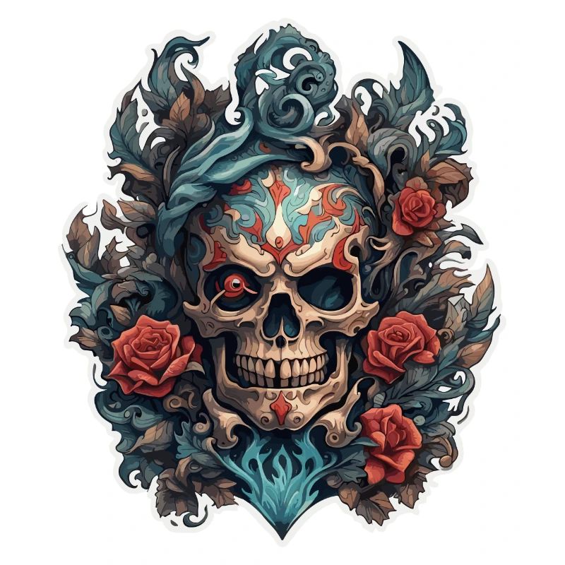 Skull / skull / skeleton / gothic / tattoo