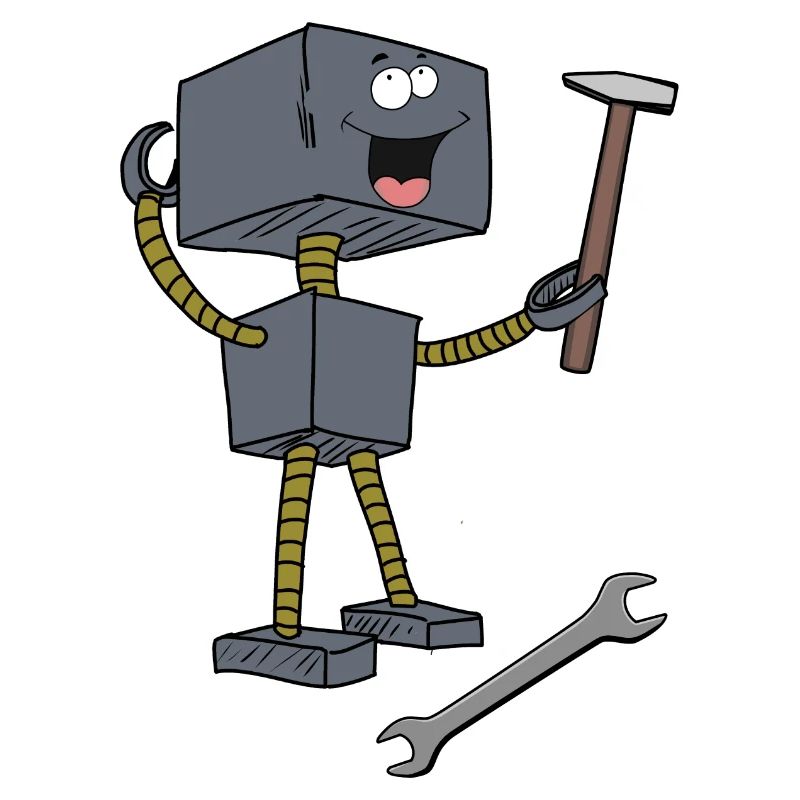 Handerker Roboter Werkzeug Technik Technologie