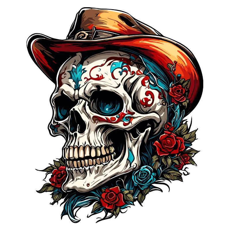 Skull / Skull / Skeleton / Gothic / Tattoo