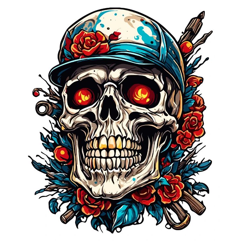 Skull / Skull / Skeleton / Gothic / Tattoo