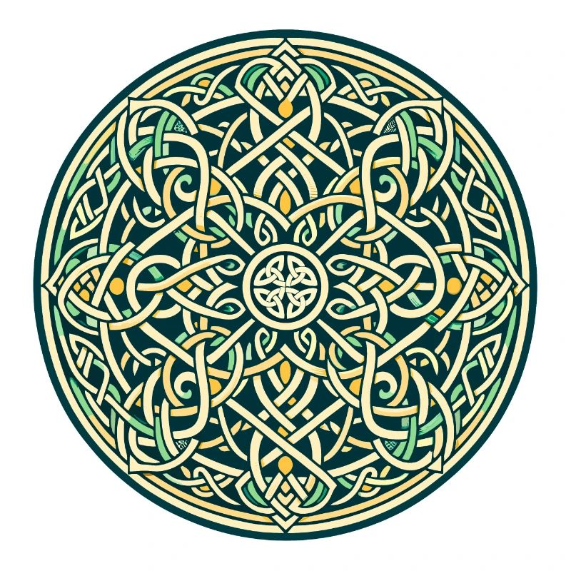Entrelacs celtiques éternels Mandala Art 4