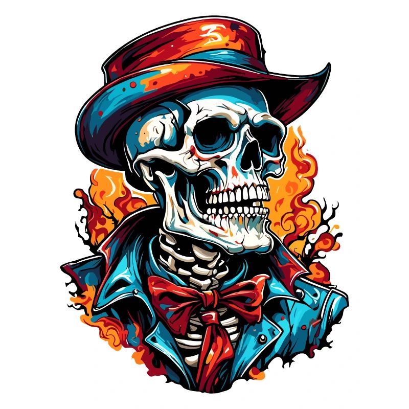 Skull / Skull / Skeleton / Gothic / Tattoo